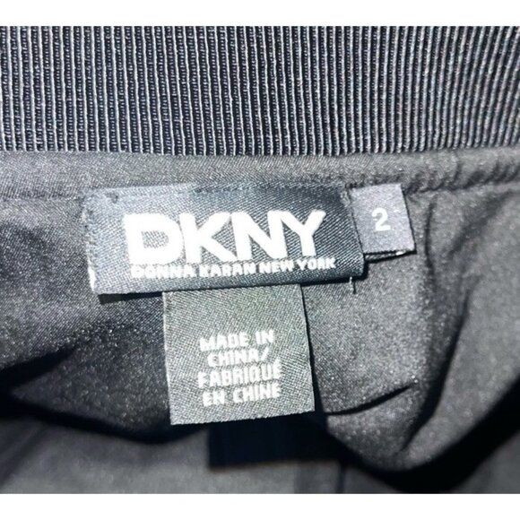 DKNY Women's Size 2 Textured Black Off White Maxi Skirt READ DESCRIPTION - Picture 9 of 12